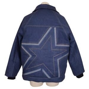 Perfect Moment x DL1961 Corentine Jacket Blue Denim Star Sz Medium